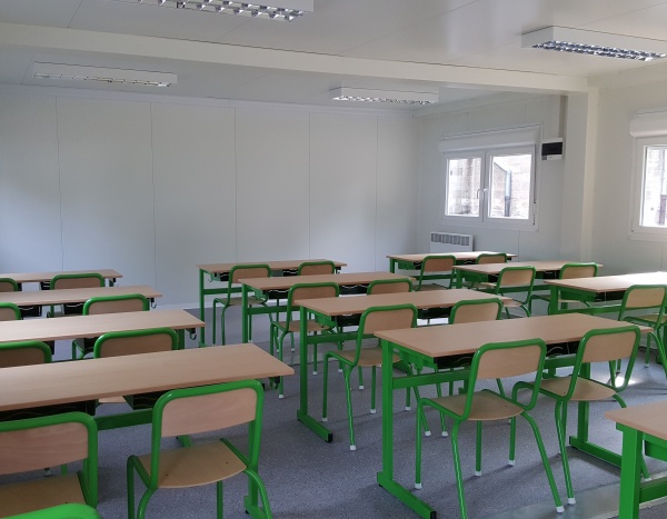 Classes de 54 m² vue intérieur