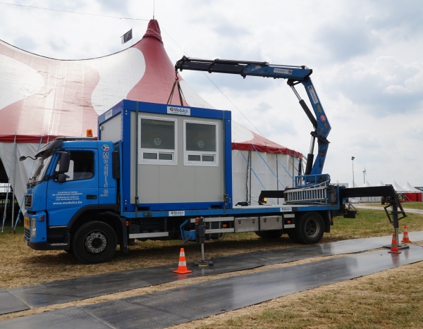 Levering van 39 modules voor de 2018 editie van het DOUR Festival