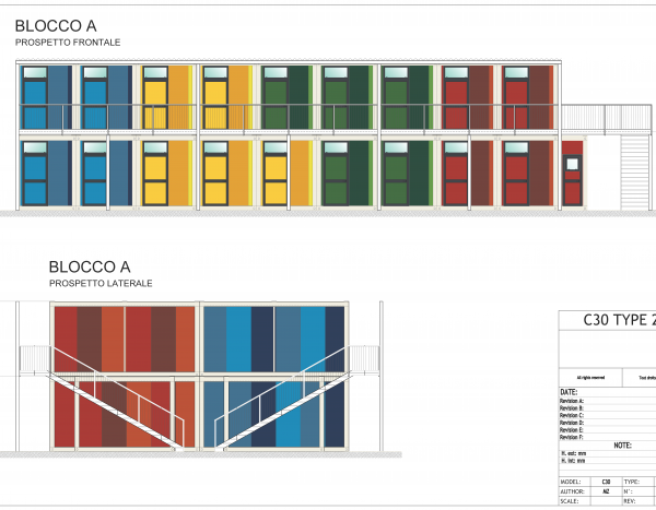 2 verdiepingen tellend gebouw in 3D