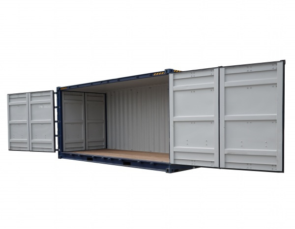 Opslagcontainer 20 ''HC openside (+/- 14,70 m²)