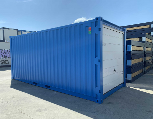 Oplslagcontainer "  sectionneldeur 20 voeten ( +/- 14,70 m² )