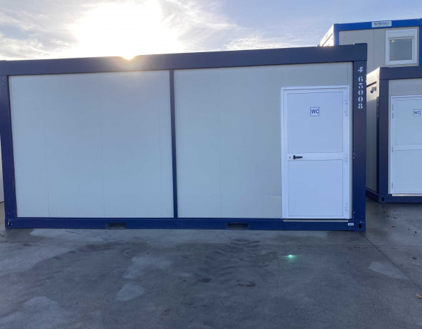 (WC63C) module WC H/D  600cm x 300cm avec couloir ( +/- 18,00 m² )