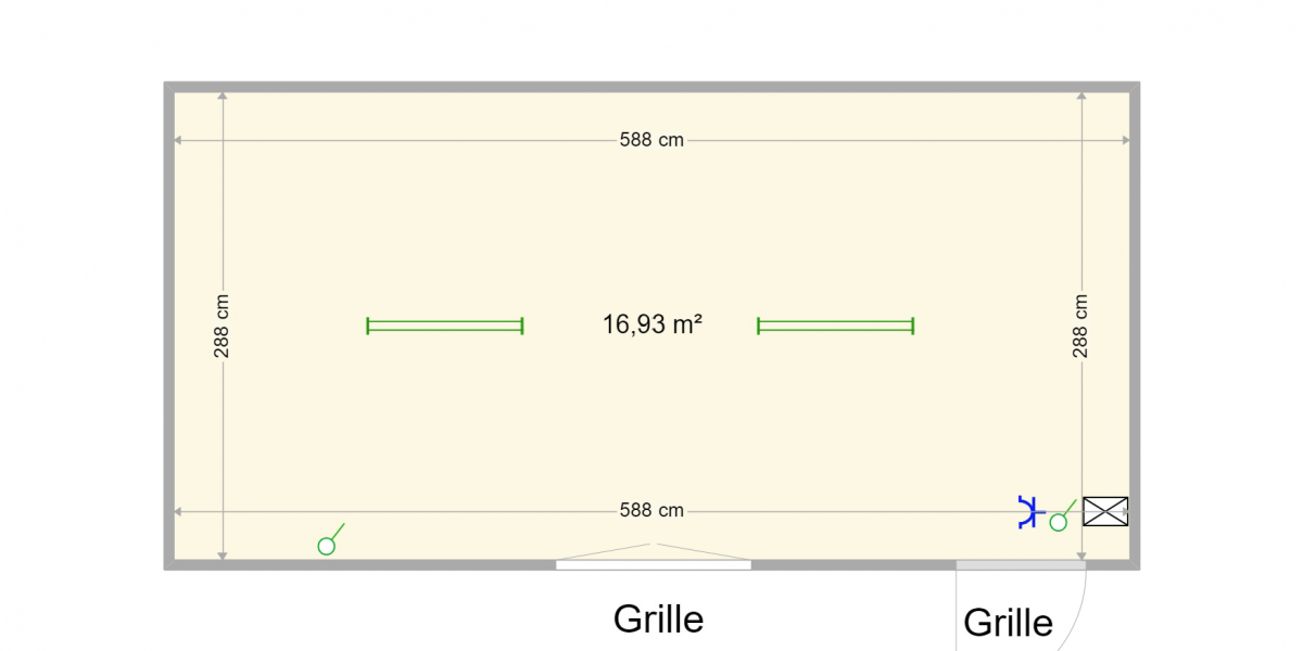 Module avec grillage de +- 600 x 245 cm || 5950,00 € || - slide 1