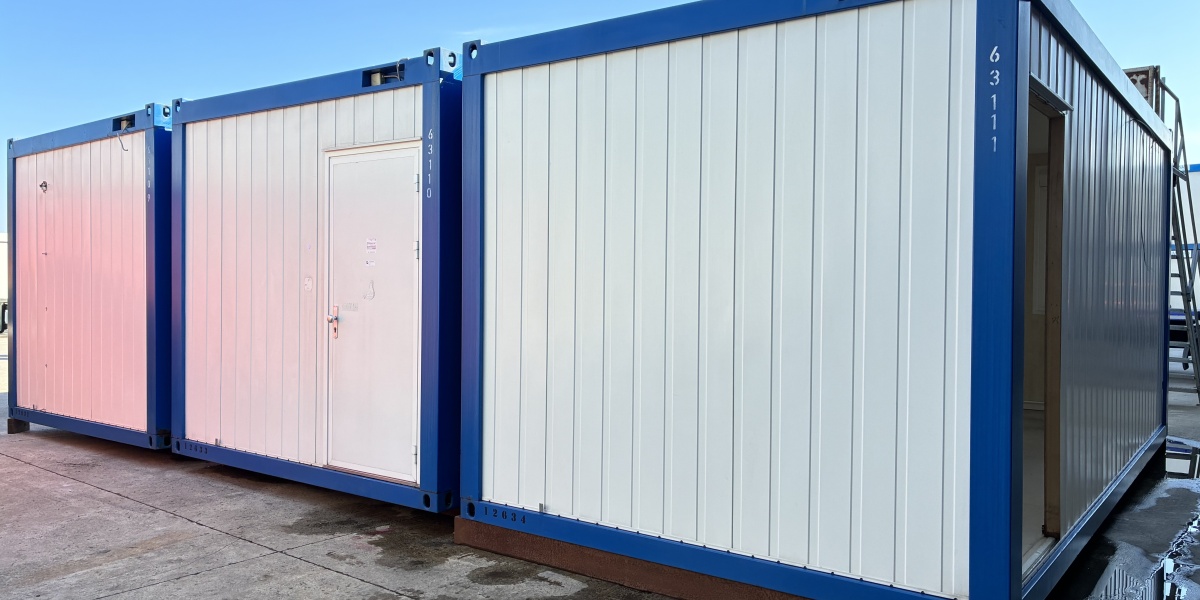 Assemblage de 3 containers de +- 600 x 300 cm qui forme un module de +- 600 x 900 cm - slide 6